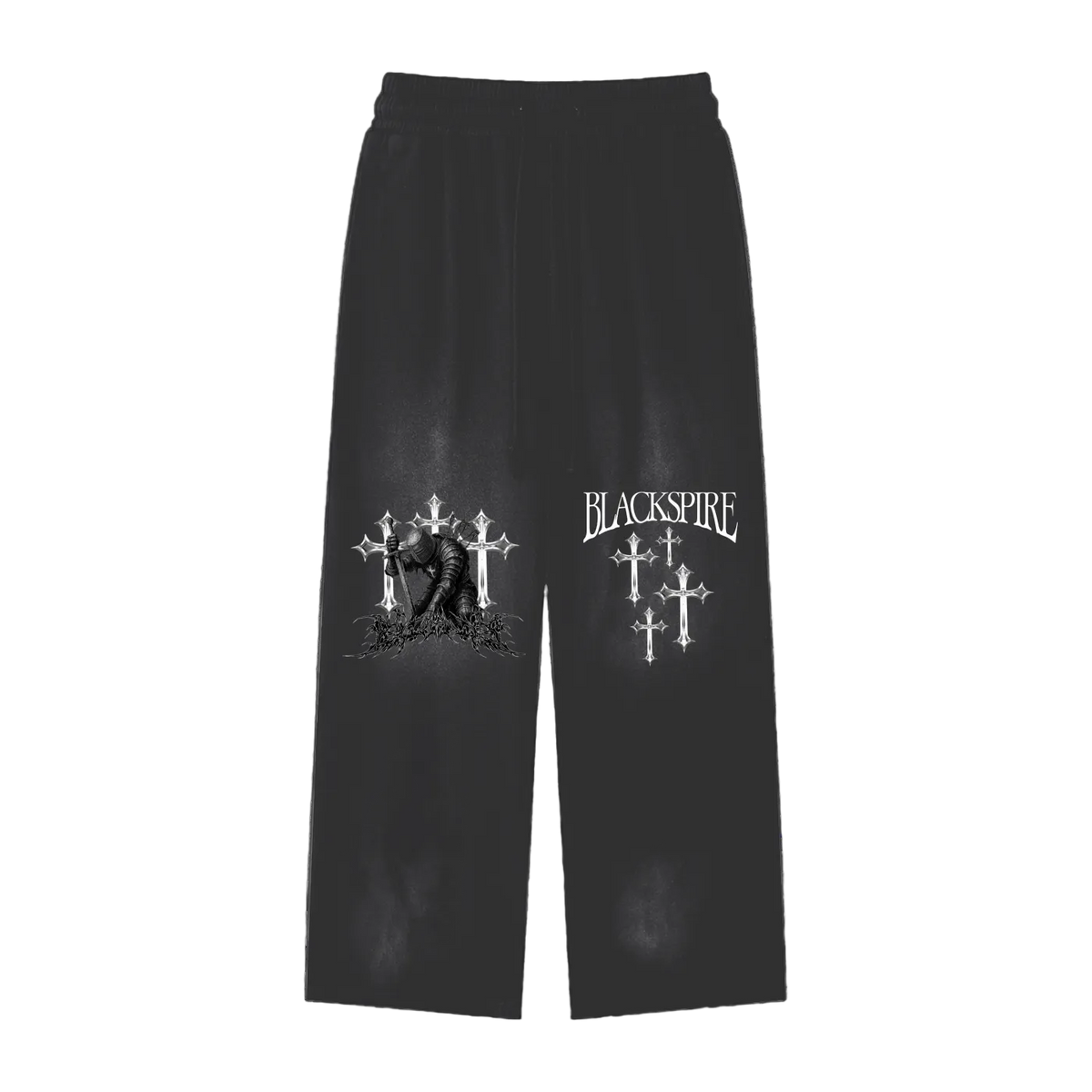 Blackspire Crusader black sweatpants relaxed fit gym joggers for weightlifting and cardio
