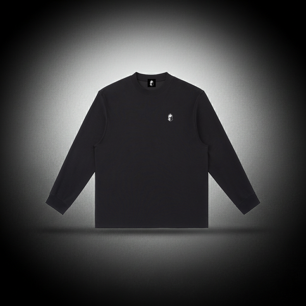 Blackspire Essential black long sleeve gym shirt workout top for lifters