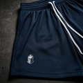 Blackspire Performance Mesh Drawstring Training Shorts in Navy blue
