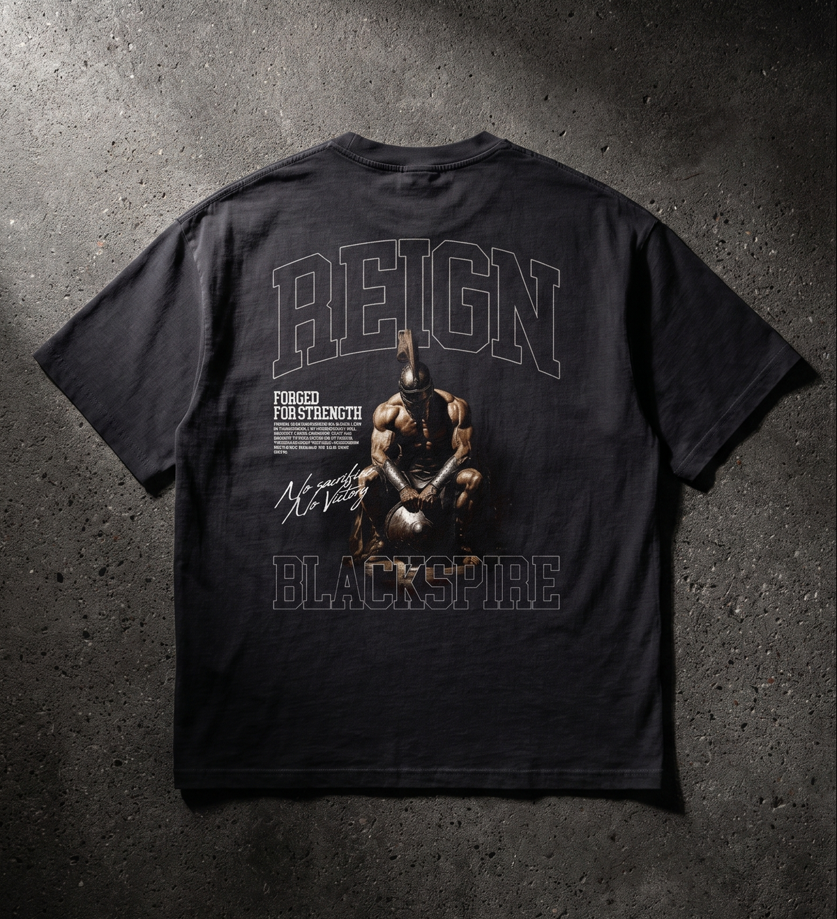 Blackspire Reign black gym pump cover premium cotton workout tee for serious lifters