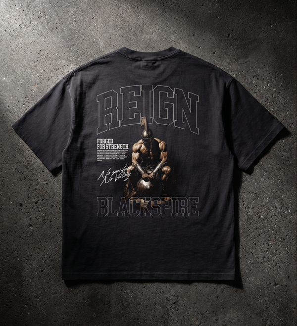 Blackspire Reign black gym pump cover premium cotton workout tee for serious lifters
