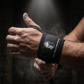 Blackspire wrist wraps black durable for wrist support and push workouts bench press
